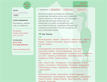 Tablet Screenshot of lyrik-lesezeichen.de